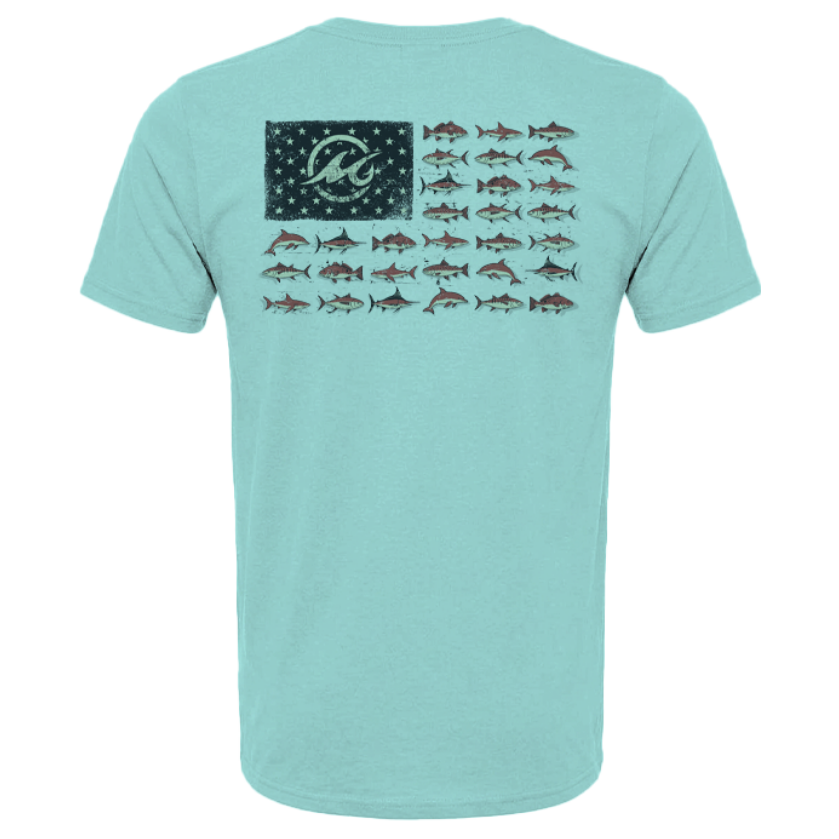 Men's SoWal Sun Jersey American Gulf School Short Sleeve