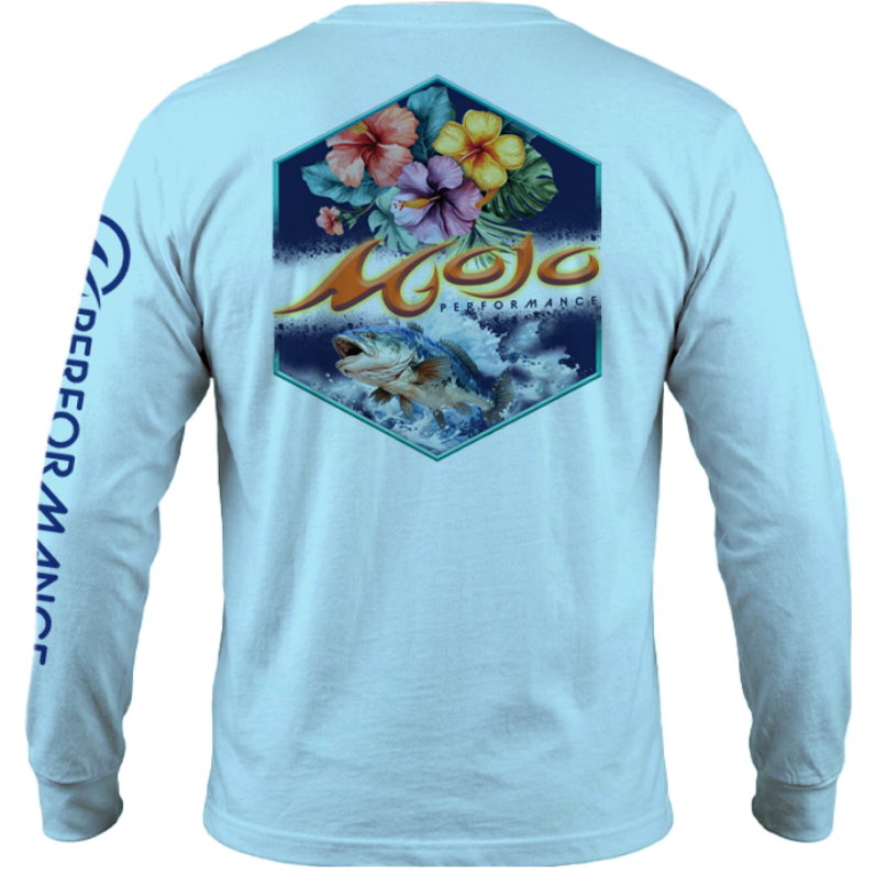 Men's SoWal Sun Jersey Mojo Hibiscus Long Sleeve