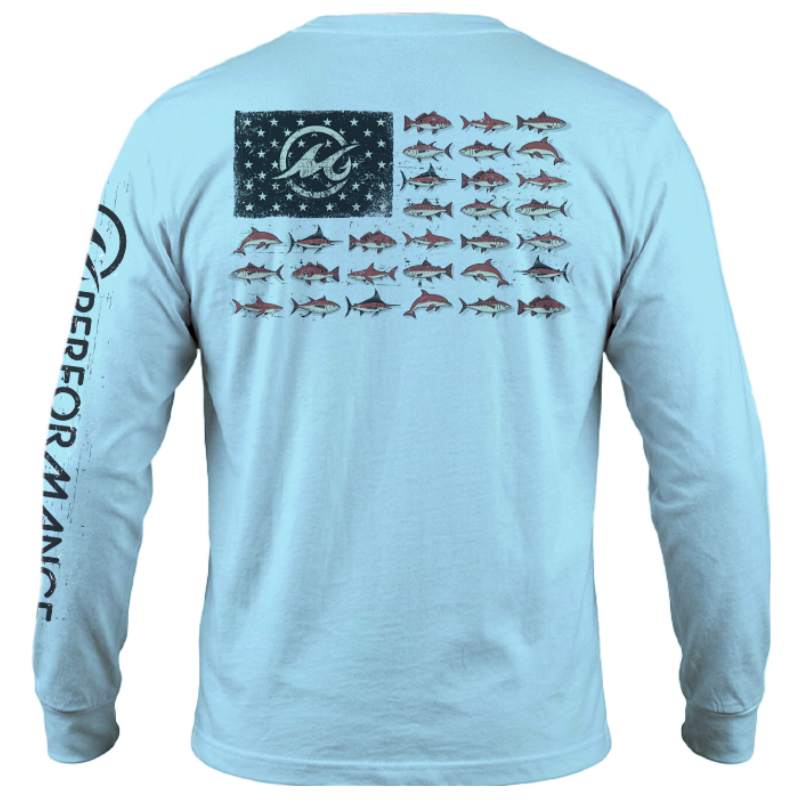 Men's SoWal Sun Jersey American Gulf School Long Sleeve