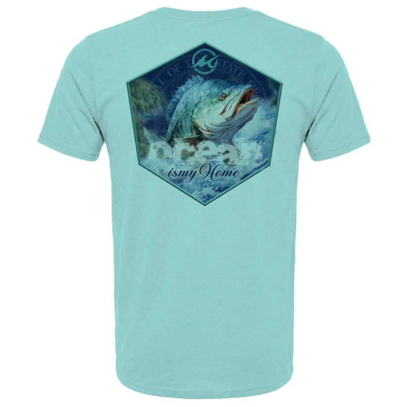 Men's SoWal Sun Jersey Ocean Bass Short Sleeve