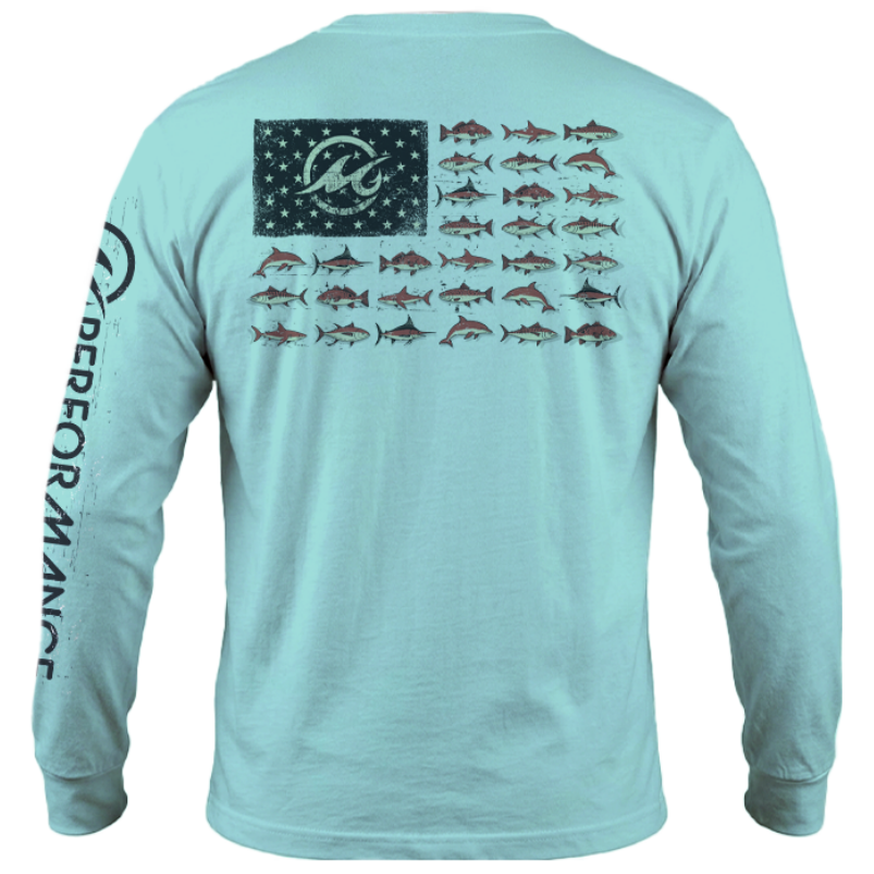 Men's SoWal Sun Jersey American Gulf School Long Sleeve