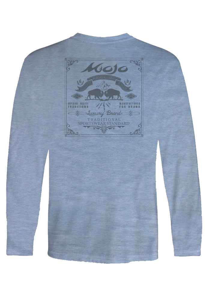 Buffalo Stamp Long Sleeve T-Shirt - Mojo Sportswear Company