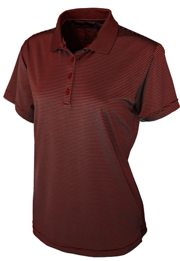 Ladies Micro Striped Performance Polo - Mojo Sportswear Company
