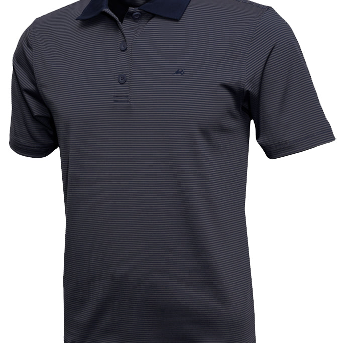 MSC Men's Micro Striped Performance Polo - Mojo Sportswear Company
