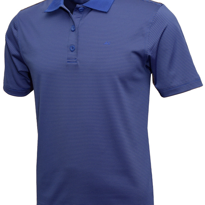 MSC Men's Micro Striped Performance Polo - Mojo Sportswear Company