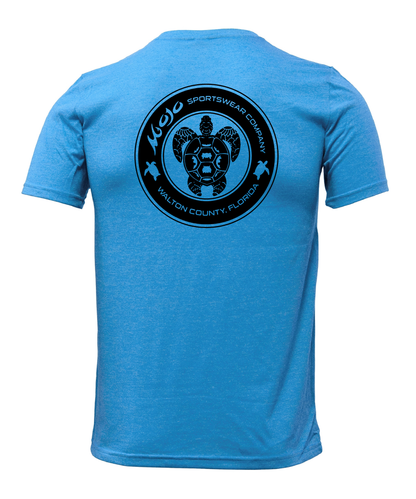 Coastal Edge Mens Tri-Blend Tee - Turtle Seal