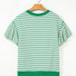 Sail-Away-Stripes Women's Ruffle Sleeve Top
