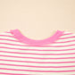 Sail-Away-Stripes Women's Ruffle Sleeve Top