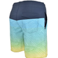 Island Drift Board Shorts Ombre Abstract Wave